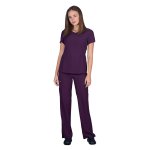 SCRUB WOMAN STRETCH DARK PURPLE 6