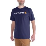 0009623  carhartt 103361 core logo workwear short sleeve t shirt navy final
