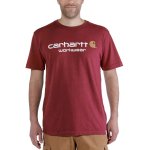 0009727 t shirt core logo short sleeve 101214 fired brick heather carhartt final