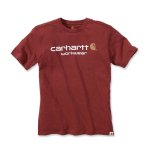 0009728 t shirt core logo short sleeve 101214 fired brick heather carhartt final