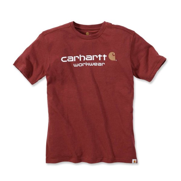 0009728 t shirt core logo short sleeve 101214 fired brick heather carhartt final