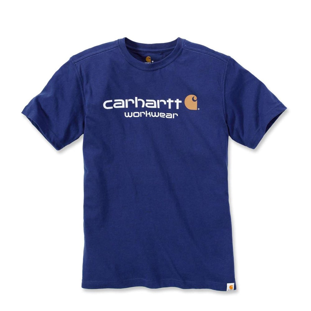 0009733 t shirt core logo short sleeve 101214 ink blue heather carhartt final