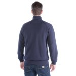 0011067 midweight mock neck zip front sweater k350 navy carhartt final