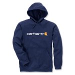 0011126 signature logo hooded sweatshirt 100074 nvy carhartt final