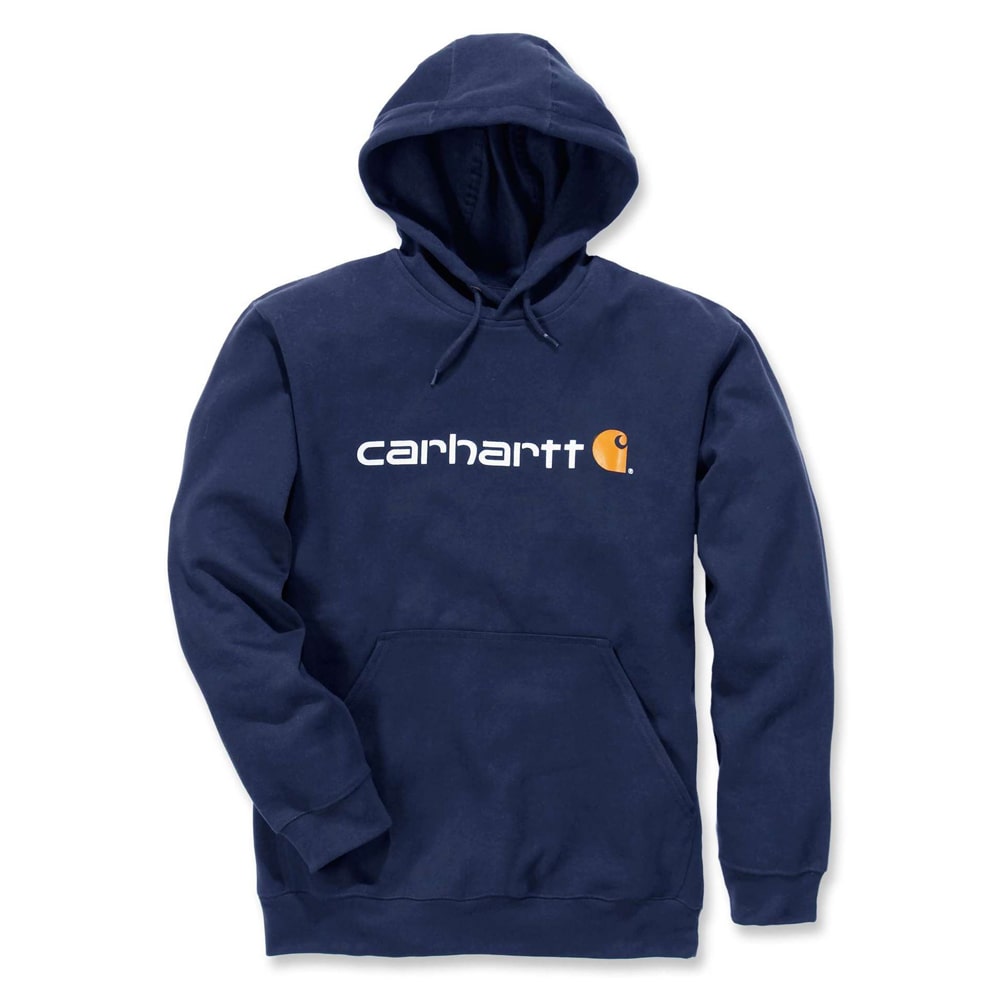 0011126  signature logo hooded sweatshirt 100074 nvy carhartt final