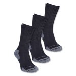 0011325  3 all season cotton crew work socks a62 black carhartt final