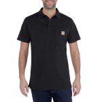 0012665 carhartt force delmont pocket polo 103569 black final