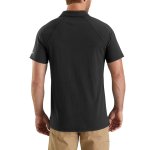 0012668 carhartt force delmont pocket polo 103569 black final
