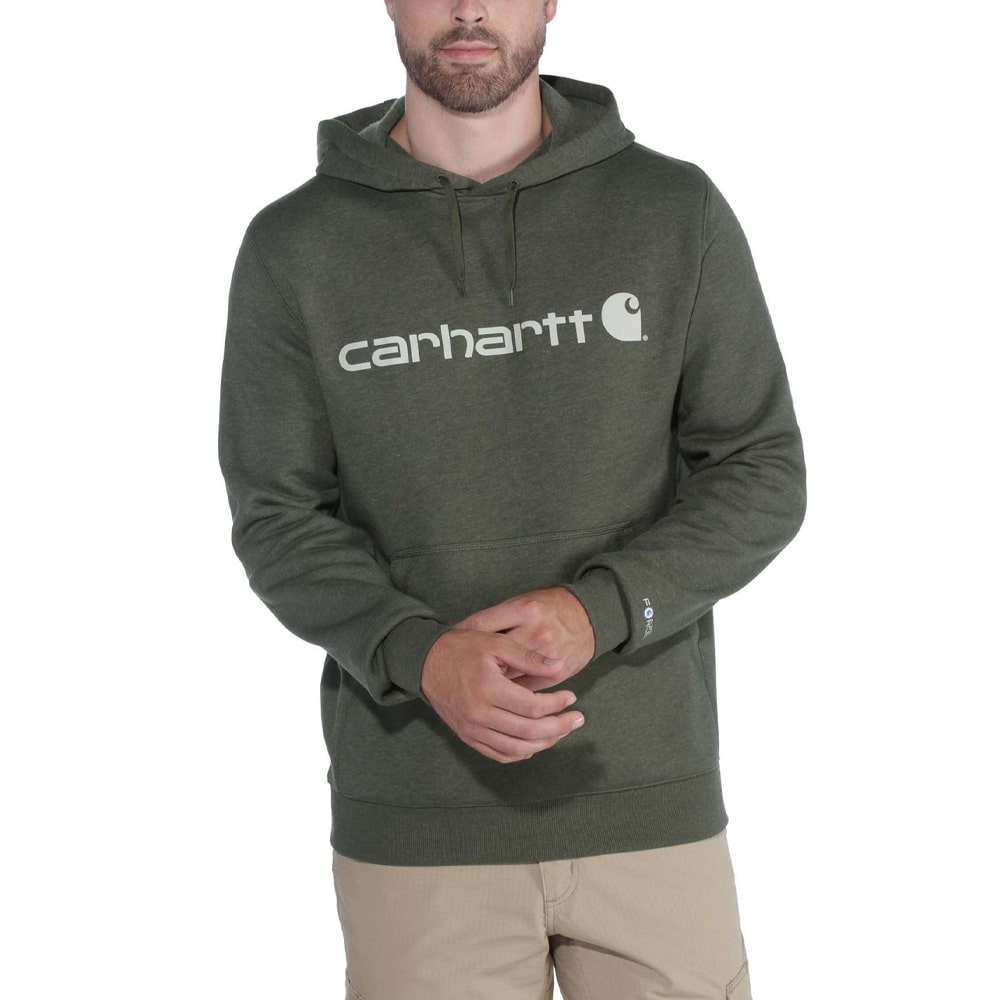 0012854  force delmont graphic hooded sweatshirt 103873 moss heather carhartt final
