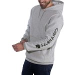 0013103 midweight sleeve logo hooded k288 heather grey black carhartt final