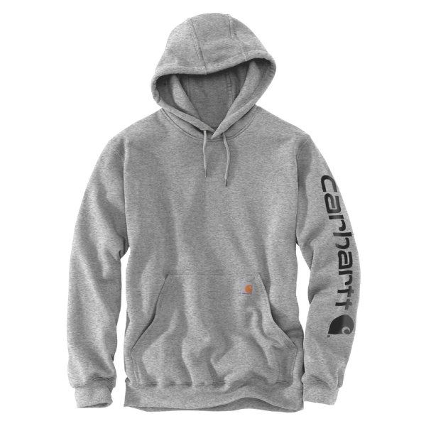 0013105  midweight sleeve logo hooded k288 heather grey black carhartt final