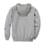 0013106 midweight sleeve logo hooded k288 heather grey black carhartt final