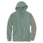 0013792 midweight sleeve logo hooded k288 leaf green heather carhartt final