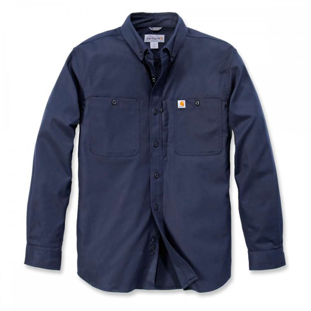 ΠΟΥΚΑΜΙΣΟ ΜΑΚΡΥΜΑΝΙΚΟ RUGGED PROF WORKSHIRT 102538 CARHARTT xalatsis μπλε σκουρο