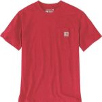 Μπλούζα WORKWEAR POCKET SHORT SLEEVE T SHIRT 103296 Carhartt red