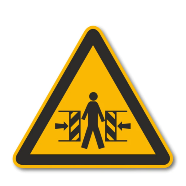 Σήμα ασφαλείας Προσοχή αυτόματες πόρτες 12cm