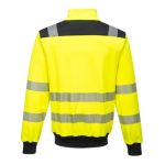 01004704 PW370 PW3 Hi Vis Φούτερ κιτρινο πισω