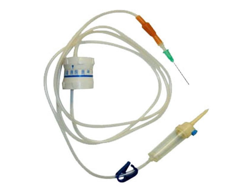 infusion set with flow regulator Micro Drip Chamber 1 1