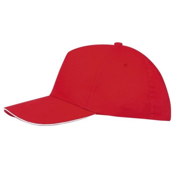 Καπέλο SUNNY 100 βαμβακερό 88110 Sols kokkino leuko 2