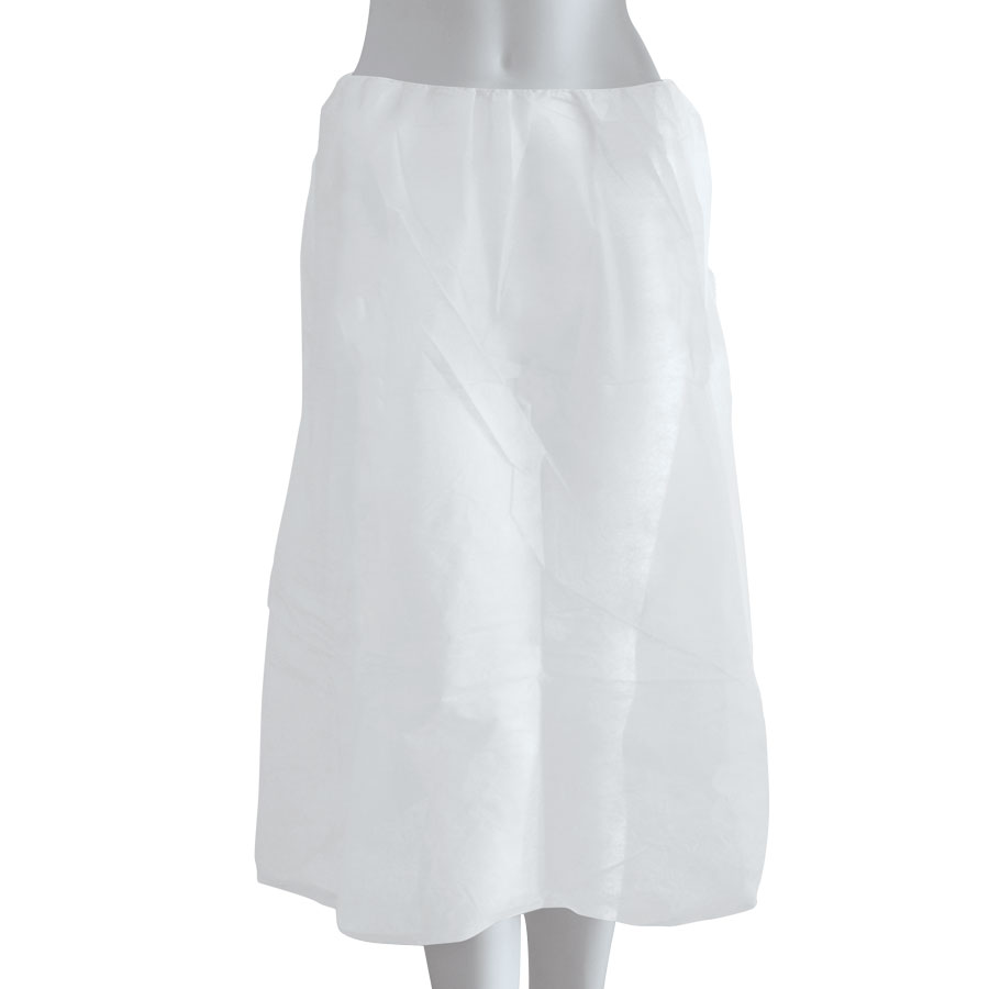 Εξεταστική φούστα λευκή