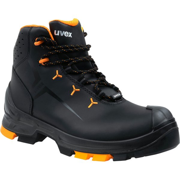 Adas Zabaki UVEX 2 65032 S3 SRC ESD Metal Free Safety Footwear Pushing the Limits Black Orange 1 FINAL