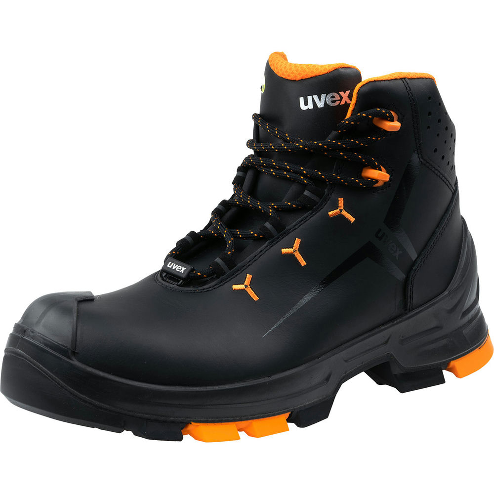 Adas Zabaki UVEX 2 65032 S3 SRC ESD Metal Free Safety Footwear Pushing the Limits Black Orange 6 FINAL 3