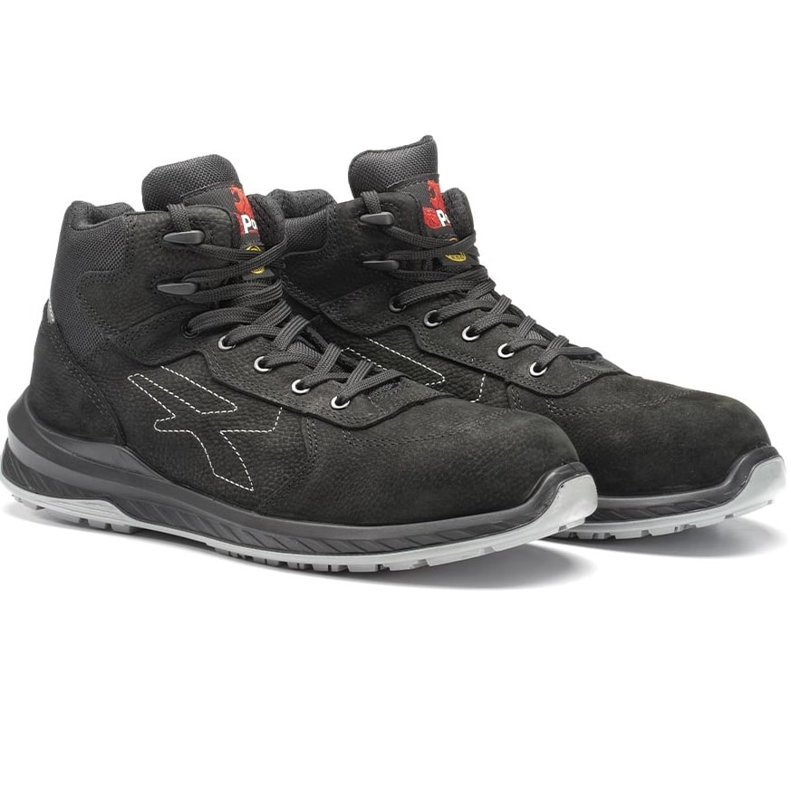 paio di scarpe antinfortunistiche alte upower modello tweed linea redindustry vista prospettica xalatsis.gr