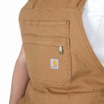 ΣΑΛΟΠΕΤΑ ΓΥΝΑΙΚΕΙΑ RELAXED FIT SHORTALL 106197 CARHARTT xalatsis 3