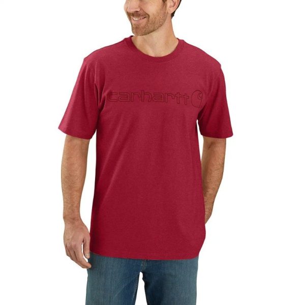 ΜΠΛΟΥΖΑ ΚΟΝΤΟΜΑΝΙΚΗ CORE LOGO RELAXED FIT 103361 CARHARTT INDUSTRY RED