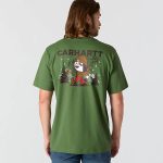 ΜΠΛΟΥΖΑ ΚΟΝΤΟΜΑΝΙΚΗ RELAXED FIT HEAVYWEIGHT XMAS 107269 CARHARTT πρασινη xalatsis 3