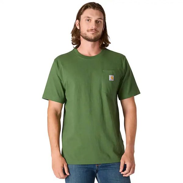 ΜΠΛΟΥΖΑ ΚΟΝΤΟΜΑΝΙΚΗ RELAXED FIT HEAVYWEIGHT XMAS 107269 CARHARTT πρασινη xalatsis