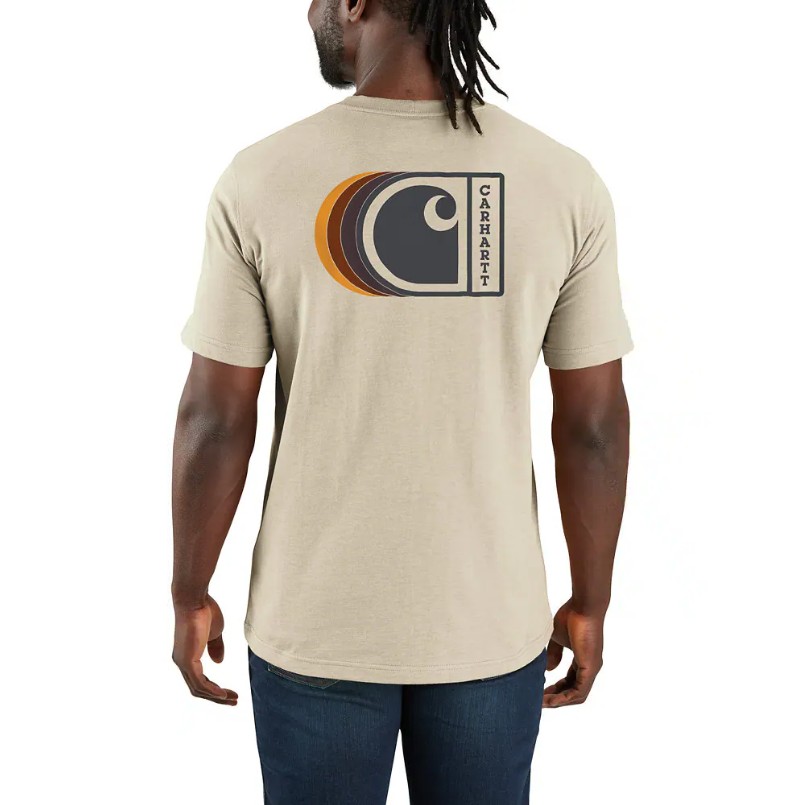 ΜΠΛΟΥΖΑ ΚΟΝΤΟΜΑΝΙΚΗ RELAXED FIT LIGHTWEIGHT 107048 CARHARTT λευκη xalatsis 1