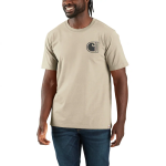 ΜΠΛΟΥΖΑ ΚΟΝΤΟΜΑΝΙΚΗ RELAXED FIT LIGHTWEIGHT 107048 CARHARTT λευκη xalatsis