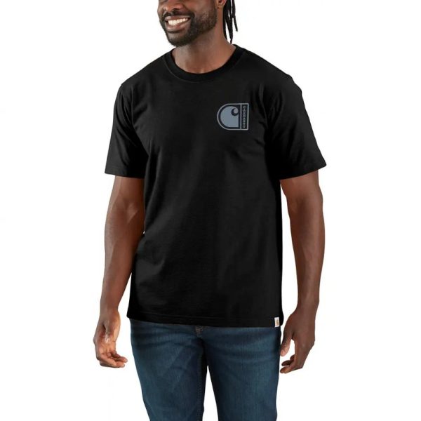 ΜΠΛΟΥΖΑ ΚΟΝΤΟΜΑΝΙΚΗ RELAXED FIT LIGHTWEIGHT 107048 CARHARTT μαυρη xalatsis