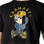 ΜΠΛΟΥΖΑ ΚΟΝΤΟΜΑΝΙΚΗ RELAXED FIT LIGHTWEIGHT ACTIVE 107051 CARHARTT ΜΑΥΡΗ XALATSIS 1