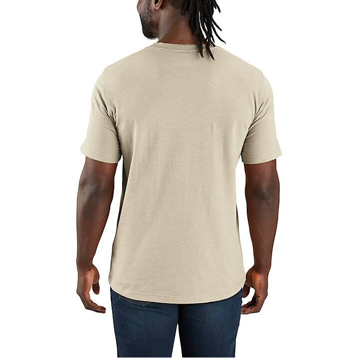 ΜΠΛΟΥΖΑ ΚΟΝΤΟΜΑΝΙΚΗ RELAXED FIT LIGHTWEIGHT LOGO 107046 CARHARTT λευκη xalatsis 1