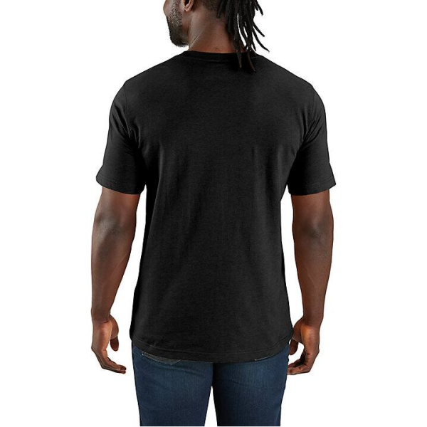 ΜΠΛΟΥΖΑ ΚΟΝΤΟΜΑΝΙΚΗ RELAXED FIT LIGHTWEIGHT POCKET SCRIPT 107063 CARHARTT XALATSIS ΜΑΥΡΟ 1