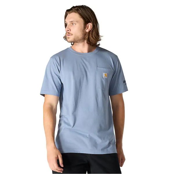ΜΠΛΟΥΖΑ ΚΟΝΤΟΜΑΝΙΚΗ RELAXED FIT LIGHTWEIGHT STREETCAR 107052 CARHARTT xalatzis γαλαζιο