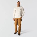 ΜΠΛΟΥΖΑ ΜΑΚΡΥΜΑΝΙΚΗ RELAXED FIT HEAVYWEIGHT MOUNTAIN 107260 CARHARTT malt λευκο xalatsis 6