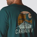 ΜΠΛΟΥΖΑ ΜΑΚΡΥΜΑΝΙΚΗ RELAXED FIT HEAVYWEIGHT MOUNTAIN 107260 CARHARTT ΠΡΑΣΙΝΟ xalatsis 1
