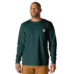 ΜΠΛΟΥΖΑ ΜΑΚΡΥΜΑΝΙΚΗ RELAXED FIT HEAVYWEIGHT MOUNTAIN 107260 CARHARTT ΠΡΑΣΙΝΟ xalatsis
