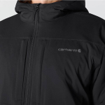 ΜΠΟΥΦΑΝ RELAXED FIT LIGHTWEIGHR SRETCH INSULATED 106981 CARHARTT ΜΑΥΡΟ XALATSIS 4