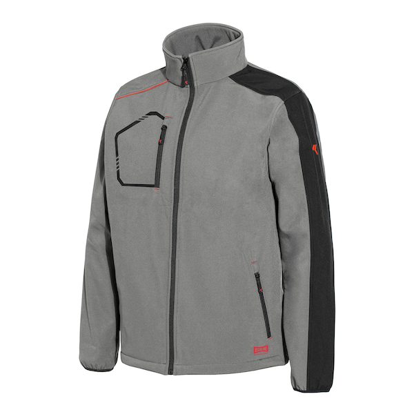 ΜΠΟΥΦΑΝ SOFTSHELL KIND 4508B ISSALINE xalatsis γκρι σκουρο ΜΠΟΥΦΑΝ SOFTSHELL KIND 4508B ISSALINE xalatsis