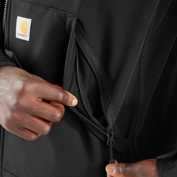 ΜΠΟΥΦΑΝ ΑΔΙΑΒΡΟΧΟ DEFENDER RELAXED FIT SHOFTSHELL 106438 CARHARTT μαυρο xalatsis 1