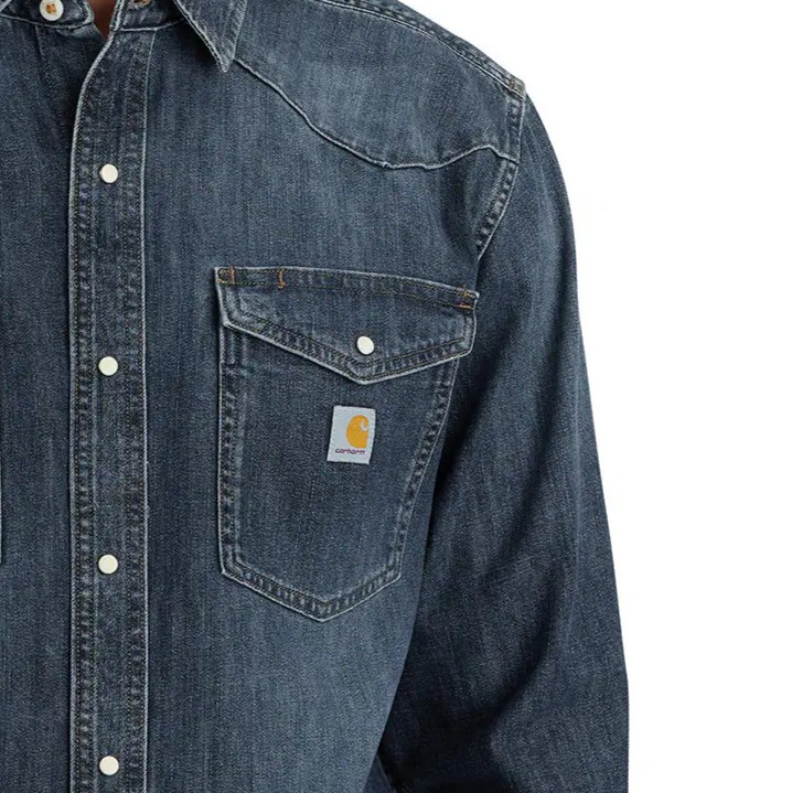 ΠΟΥΚΑΜΙΣΟ ΜΑΚΡΥΜΑΝΙΚΟ MIDWEIGHT DENIM 106429 CARHARTT xalatsis ΠΟΥΚΑΜΙΣΟ ΜΑΚΡΥΜΑΝΙΚΟ MIDWEIGHT DENIM 106429 CARHARTT xalatsis 2