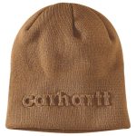 ΣΚΟΥΦΟΣ KNIT EMBOSSED BEANIE 107002 CARHARTT xalatsis καφε