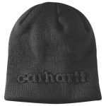 ΣΚΟΥΦΟΣ KNIT EMBOSSED BEANIE 107002 CARHARTT xalatsis μαυρο