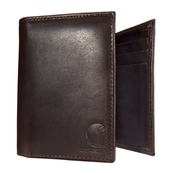 ΠΟΡΤΟΦΟΛΙ ΔΕΡΜΑΤΙΝΟ TRIFOLD B0000219 CARHARTT καφε xalatsis