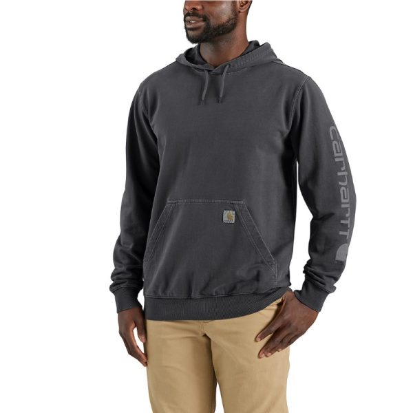 0018380 carhartt durham garment dyed logo sweatshirt 106253 029 shadow