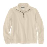 0016847 carhartt tencel fiber series relaxed fit half zip sweatshirt 106451 a16 oat milk